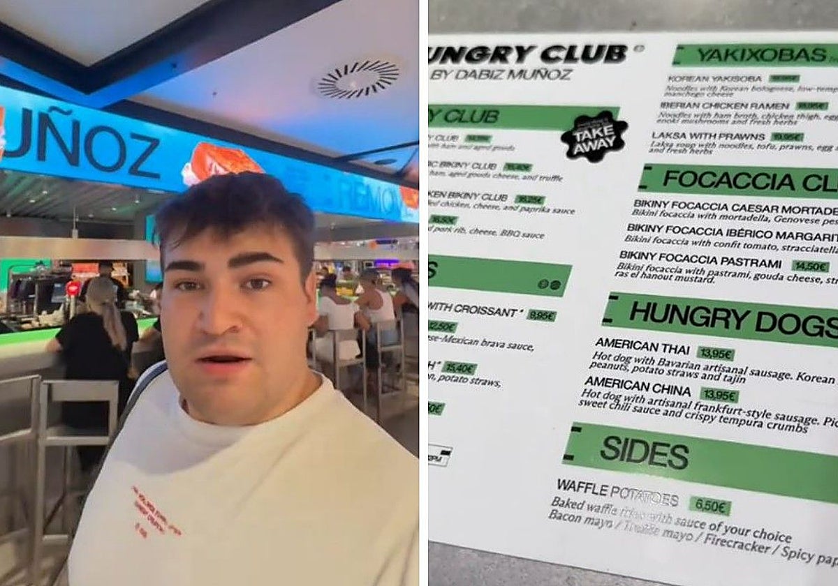 Come en el bar que tiene Dabiz Muñoz en el aeropuerto y es claro al valorar la comida que le sirven: «No me ha sorprendido»