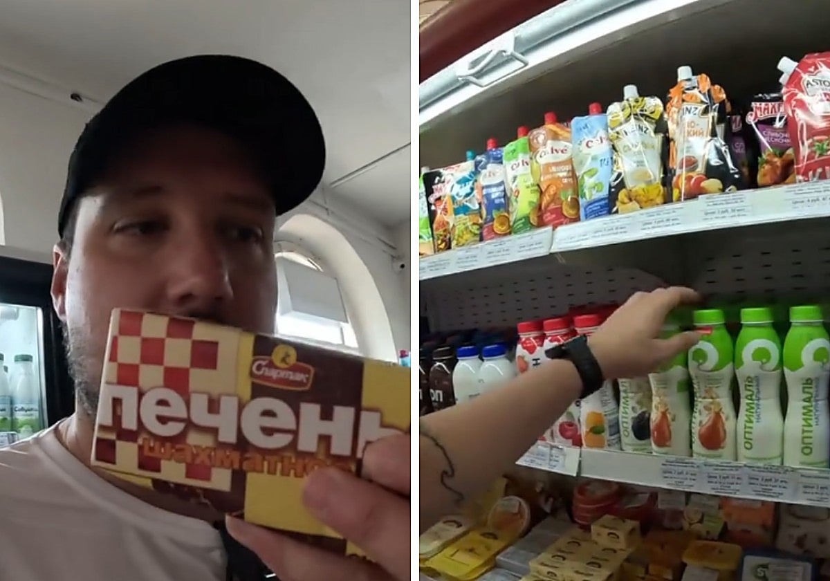 Un español en Bielorrusia muestra lo que venden en un supermercado