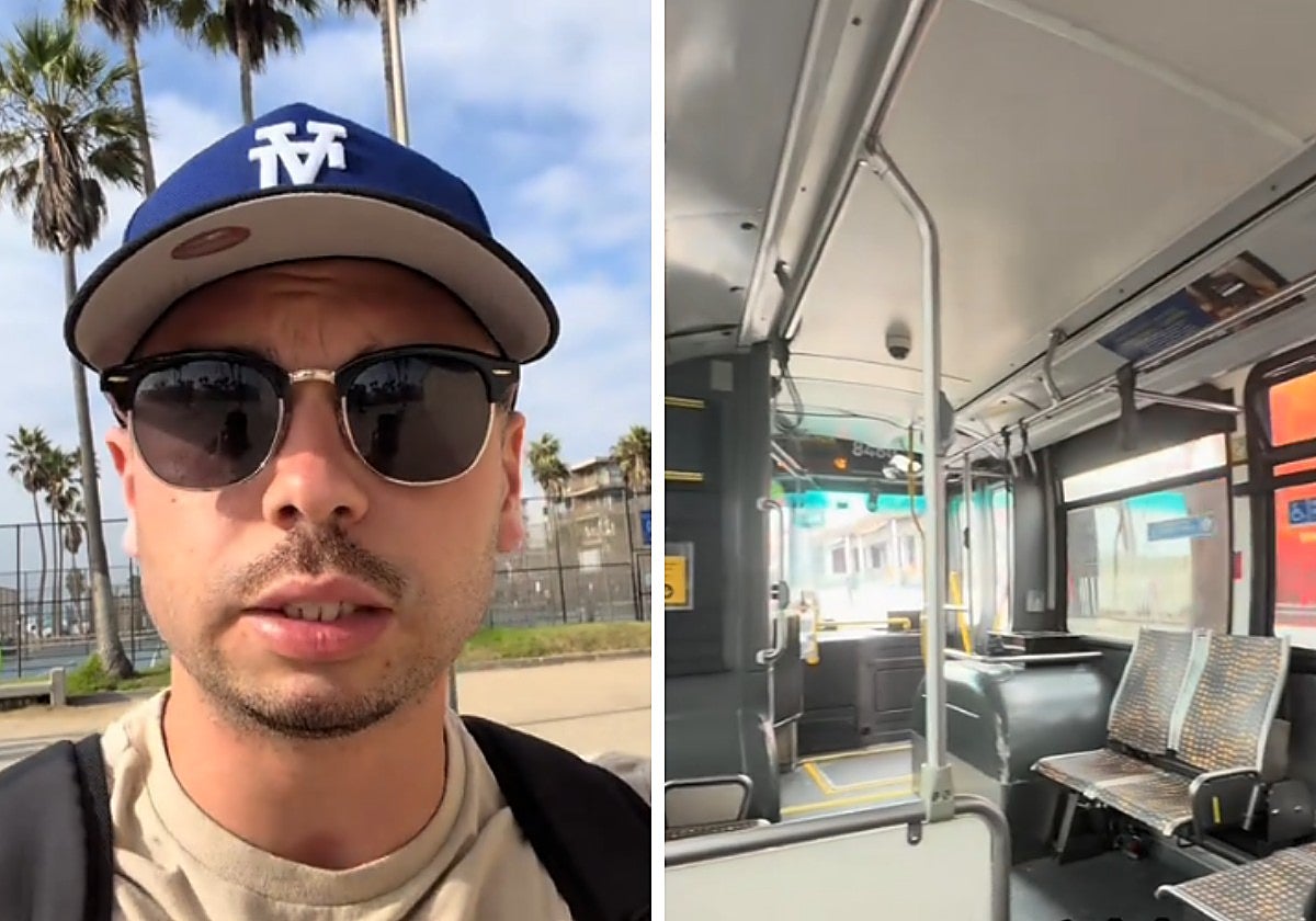 Un español se atreve a montar el transporte público en Los Ángeles y cuenta su experiencia