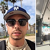 Un español se atreve a montar el transporte público en Los Ángeles y cuenta su experiencia