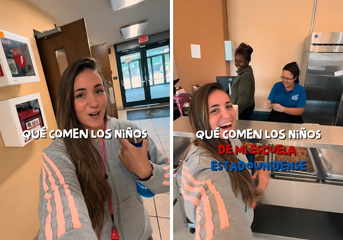 Una española en Estados Unidos enseña lo que comen los niños en el colegio y las respuestas lo dicen todo: «Lo más sano es la leche»