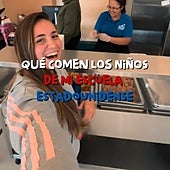 Una española en Estados Unidos enseña lo que comen los niños en el colegio y las respuestas lo dicen todo: «Lo más sano es la leche»