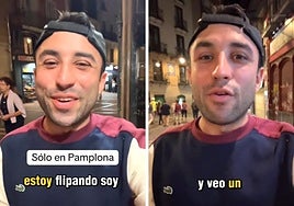 Un estadounidense visita Pamplona por primera vez y se queda sin palabras por lo que le ocurre en una tienda de esta ciudad: «Estoy flipando»