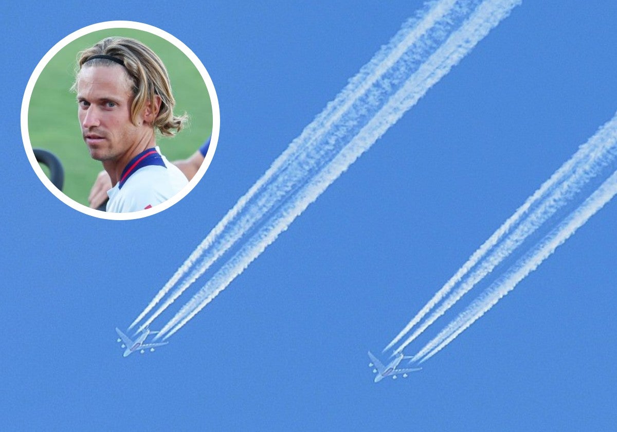 Preguntan a Marcos Llorente si los aviones nos fumigan y es tajante en su respuesta: «Estos cielos no los había visto nunca»