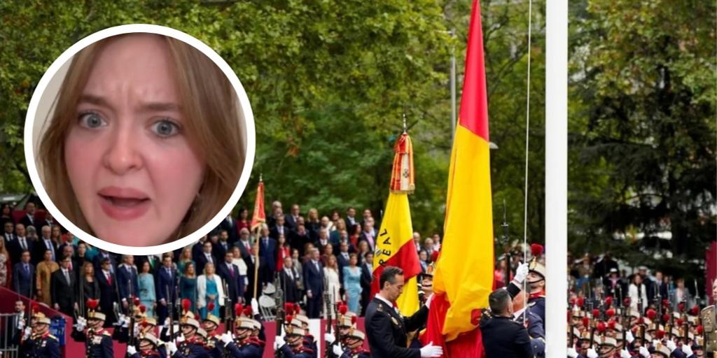 Una estadounidense que vive en España ve el desfile de las Fuerzas Armadas y opina sin filtros sobre nuestros uniformes militares: «Una banda escolar»