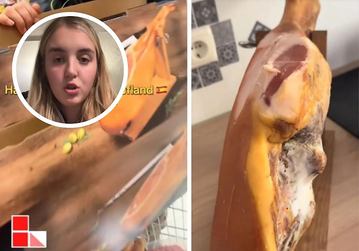 Una española que vive en Alemania, sin palabras por el dinero que ha pagado por comprar un jamón en este país: «Me lo voy a comer a bocados»
