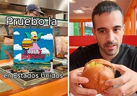 Prueba la hamburguesa de Krusty de Los Simpson y opina: «El pan está superfrío»