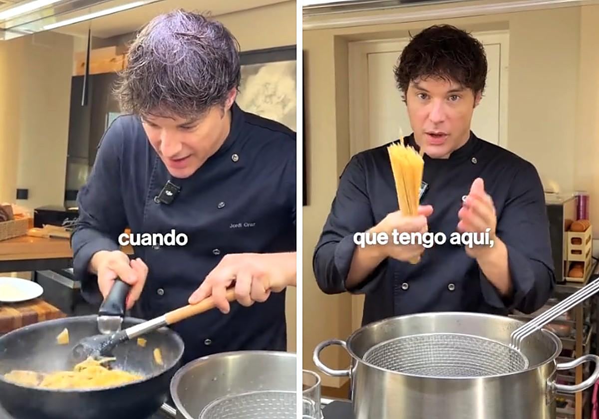 Jordi Cruz, chef, sobre los errores más comunes al cocinar pasta: «En Italia no os lo perdonarían nunca»