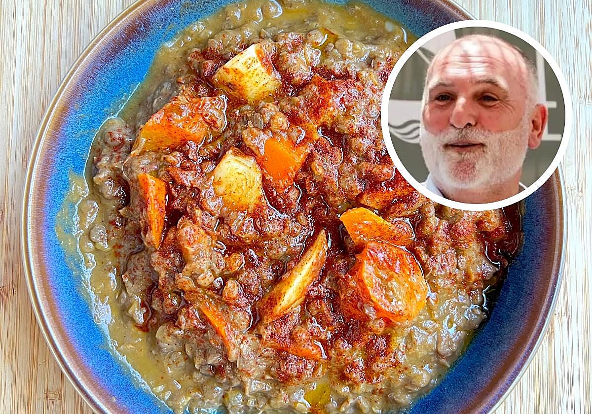 El chef José Andrés explica cómo cocinar las lentejas para que te salgan más ricas: su truco está en añadir estos dos ingredientes