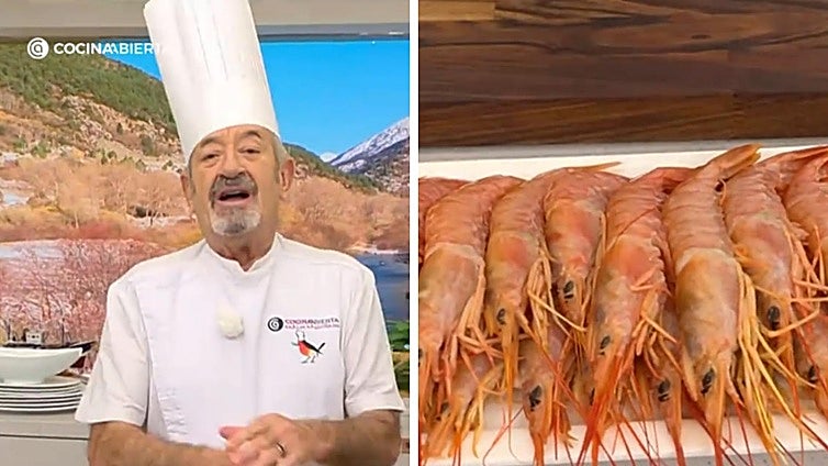 Karlos Arguiñano, cocinero, sobre cómo hacer los gambones en estas fiestas: «Es un consejo para darle categoría al plato»