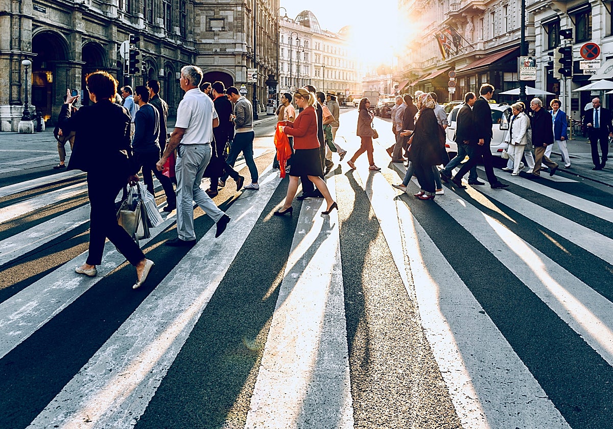 Centro urbano de ciudad