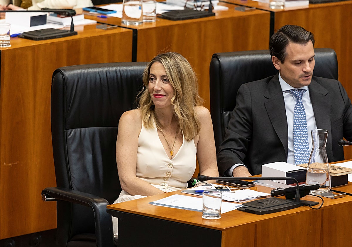 La presidenta de la Junta de Extremadura, María Guardiola