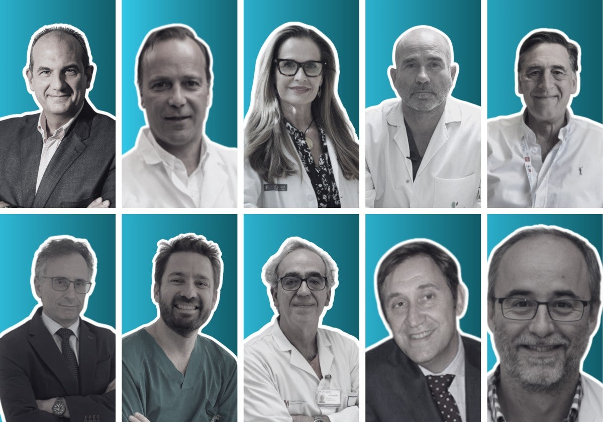 De izquierda a derecha y de arriba a abajo: Javier García Fernández, Carlos Ferrando Ortolá, Pilar Argente Navarro, Vicente Roqués Escolar, Francisco Reinoso Barbero, Francisco Javier Hortal Iglesias, Rafael Badenes Quiles, Fernando Ramasco, César Aldecoa Álvarez-Santullano y Ricard Valero Castell