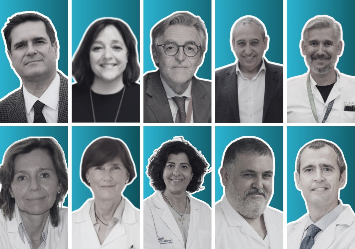 De izquierda a derecha y de arriba a abajo: Santiago Quirce, María José Torres, Joaquín Sastre, Ignacio Dávila, Joan Bartra, Montserrat Fernández, Carmen Vidal, Mar Guilarte, Moisés Labrador y David González