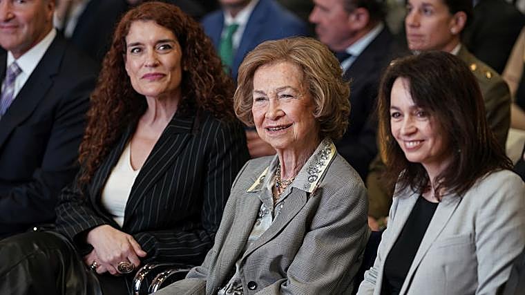 La Reina Doña Sofía, durante la presentación.