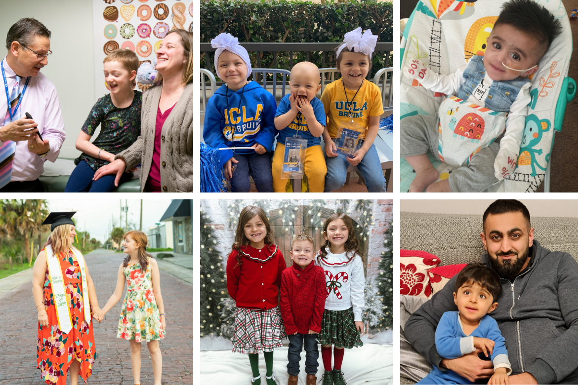 Cinco de los niños que recibieron la terapia génica