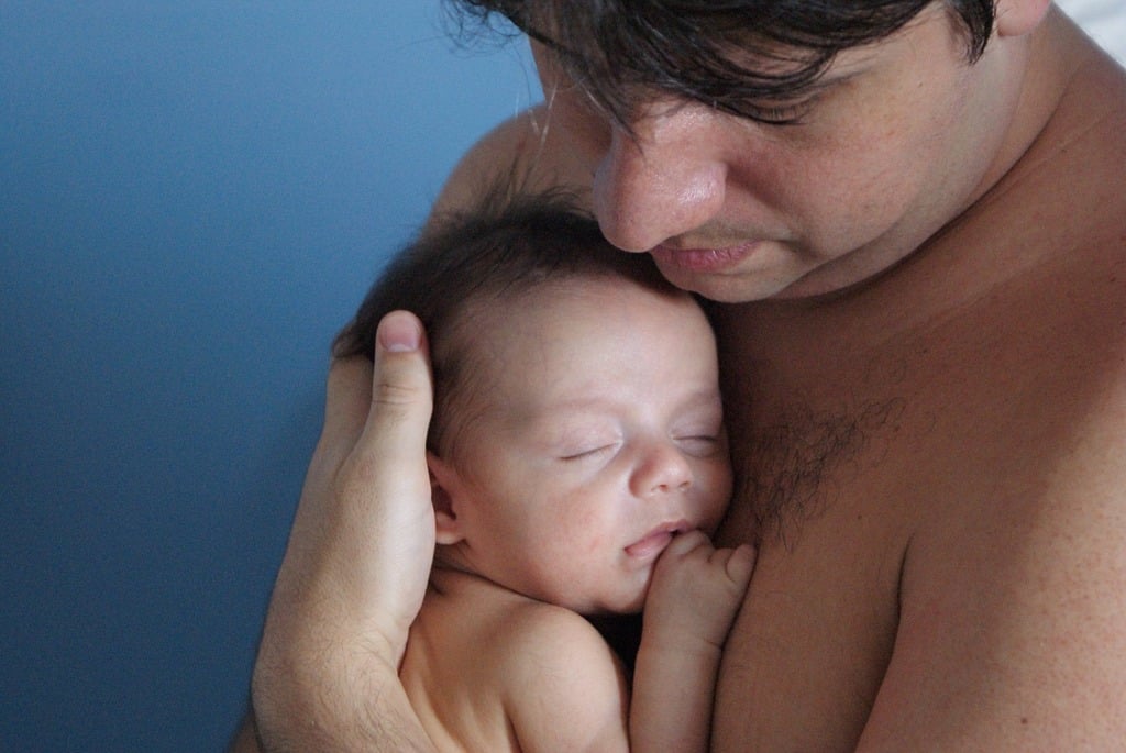 Padre con su bebé