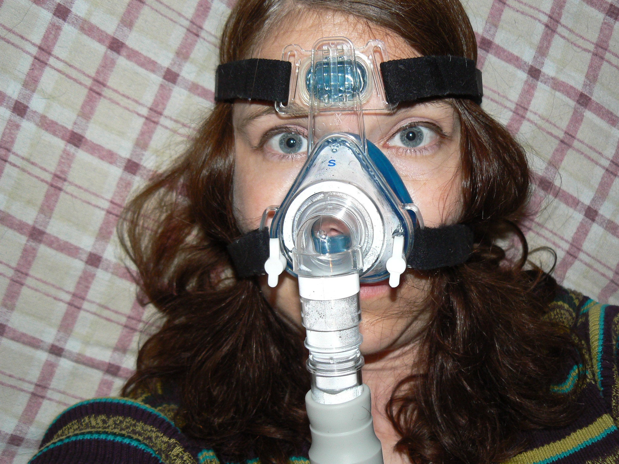 Una persona con CPAP