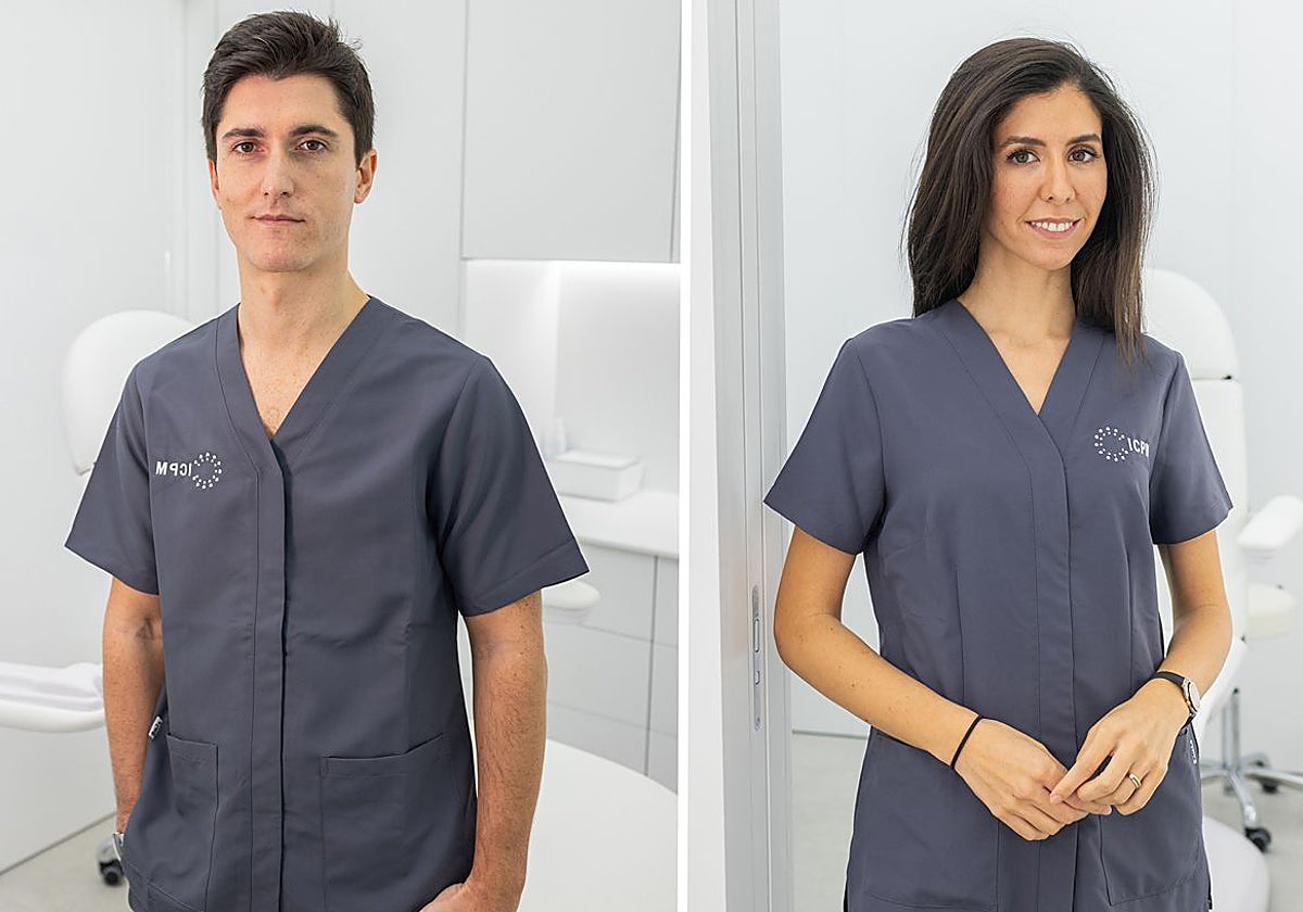 Los doctores Enrique Salmerón González y Elena García Vilariño