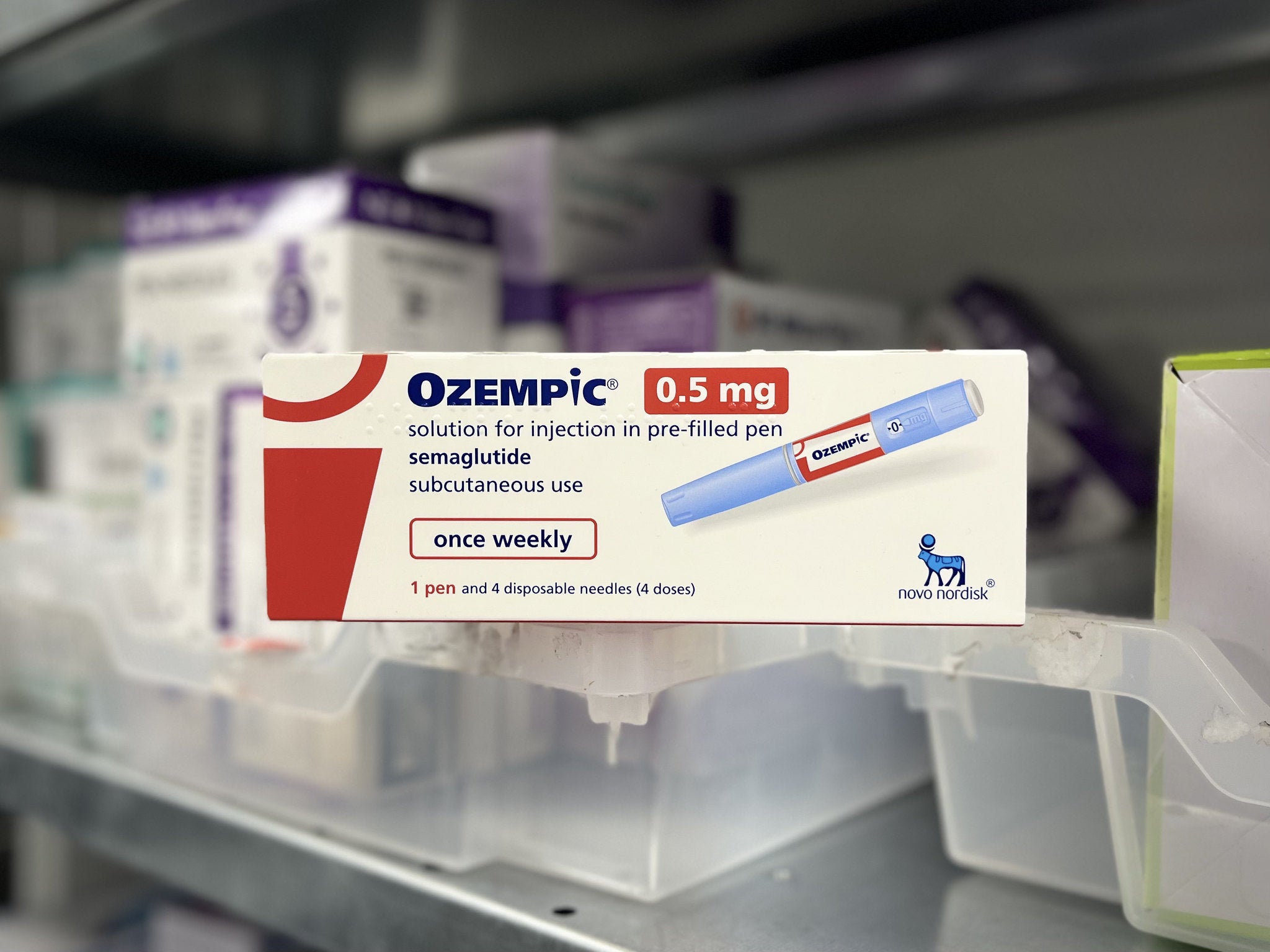 Caja del medicamento ozempic