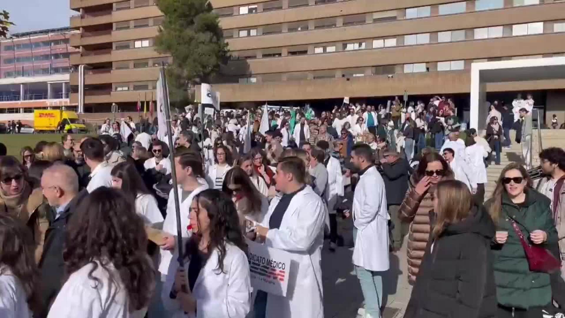 Manifestación de médicos en Albacete