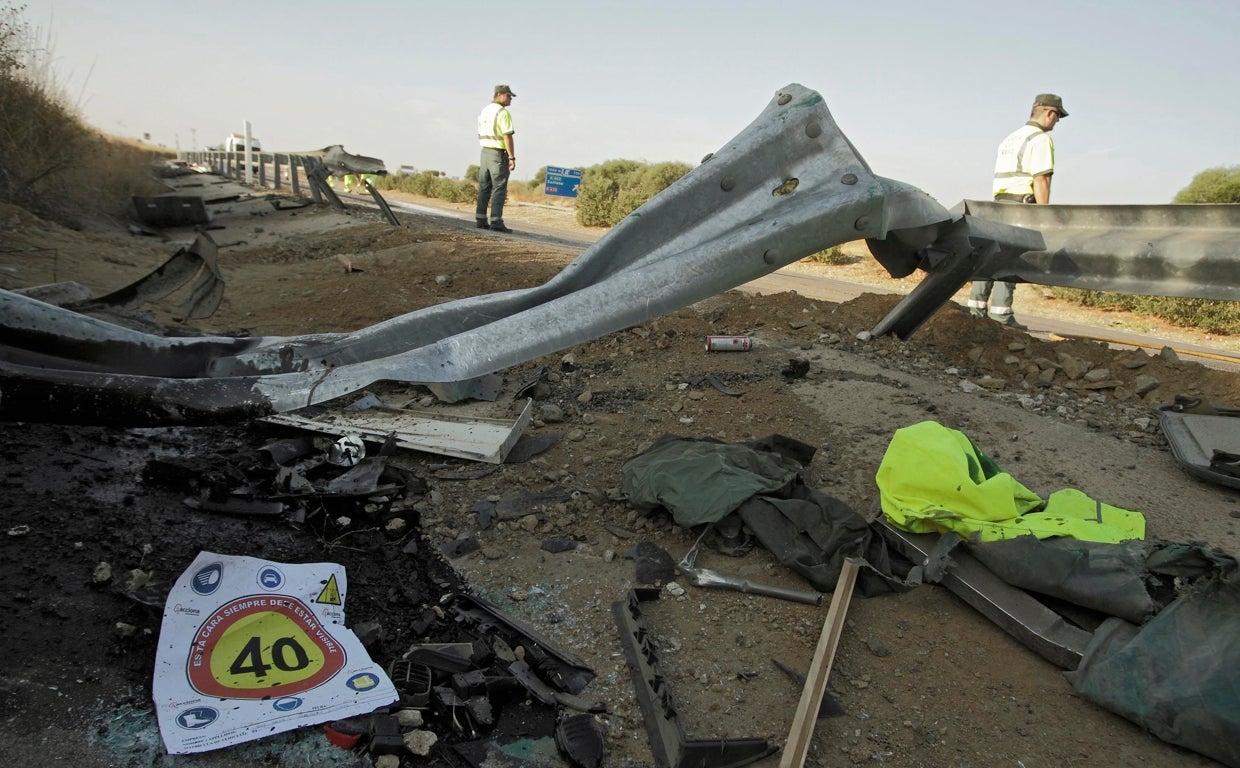 Imagen de archivo de un accidente producido en la provincia de Sevilla