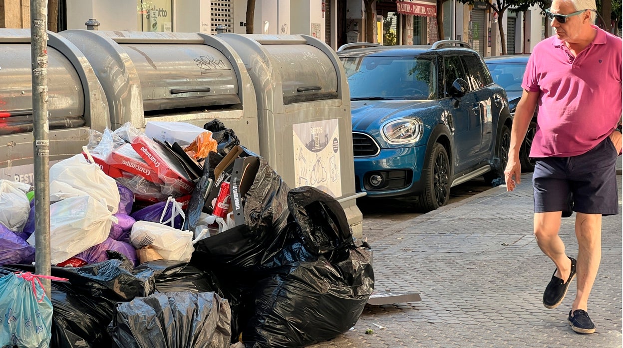 Lipasam sanciona con 200 euros a una sevillana por dejar fuera del contenedor una caja con sus datos