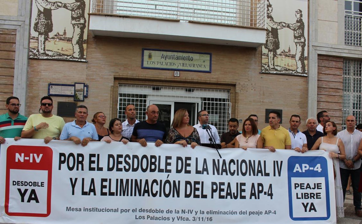 Imagen de archivo de 2018 de una reivindicación ciudadana por el desdoble de la Nacional IV