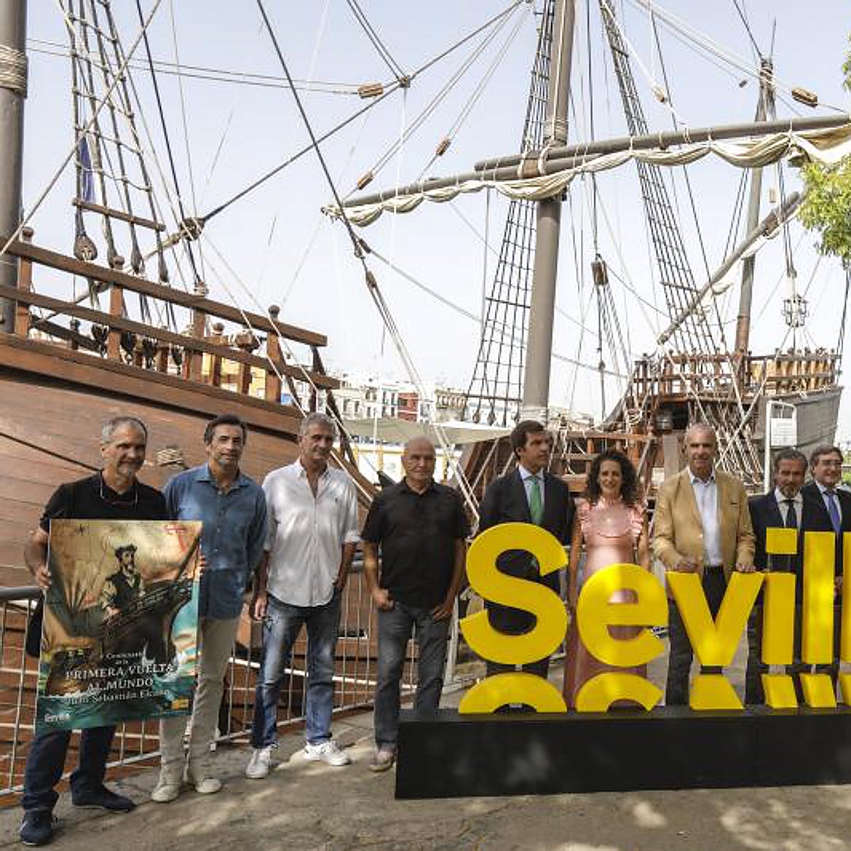 La Armada cerrará en Sevilla la celebración de la primera vuelta al mundo