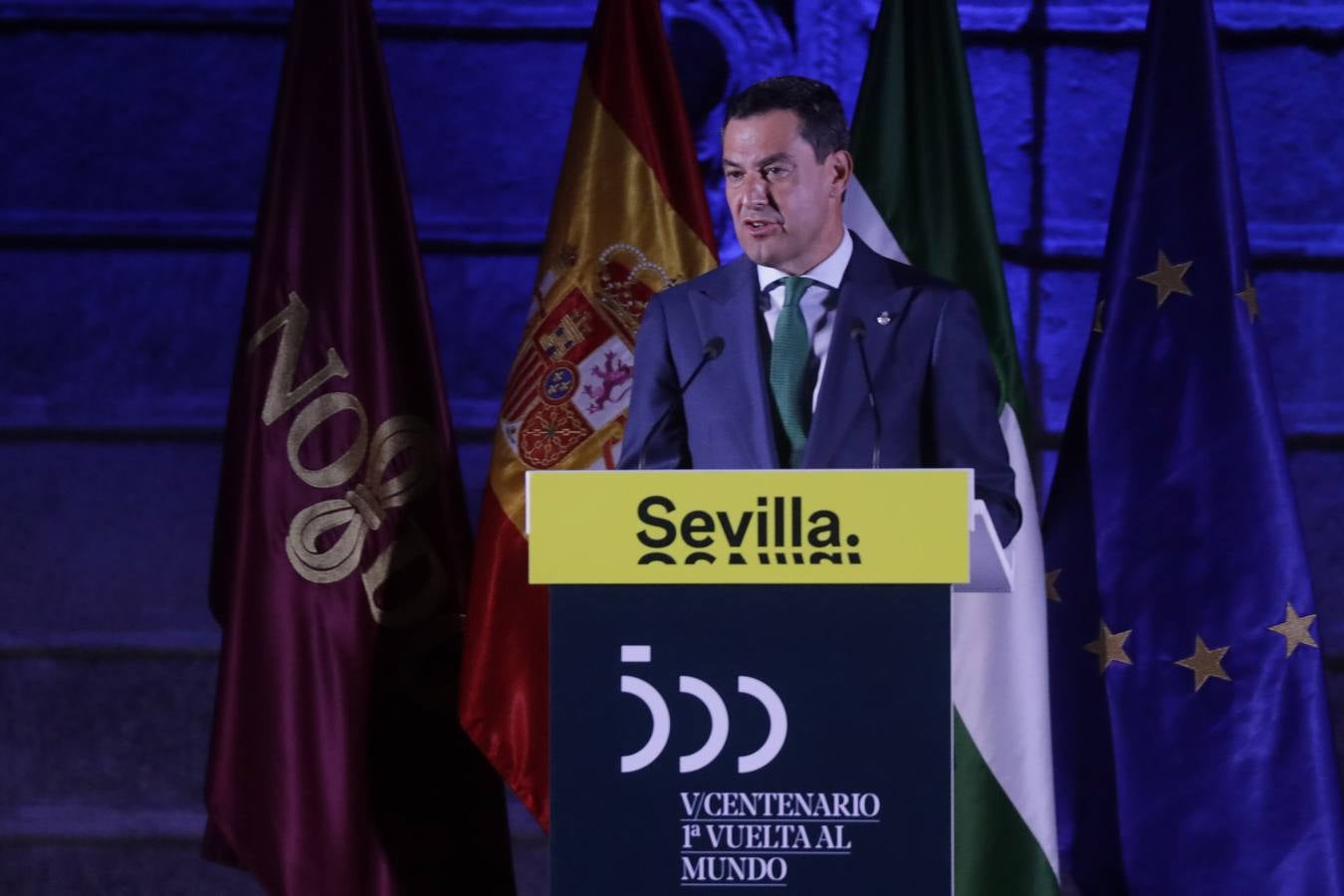 El Rey Felipe VI preside los actos de clausura del V Centenario de la I Vuelta al Mundo en el Real Alcázar de Sevilla