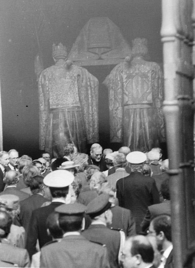 Visita de la Reina Isabel II y el Duque de Edimburgo a Sevilla en 1988
