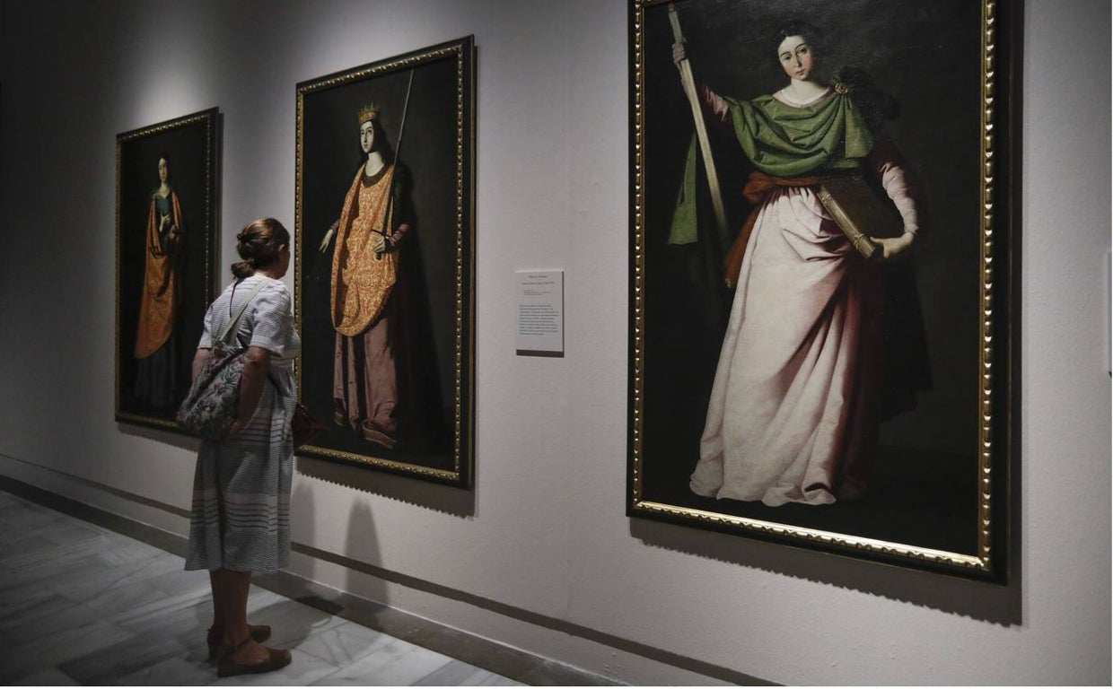 Interior del actual museo de Bellas Artes de Sevilla