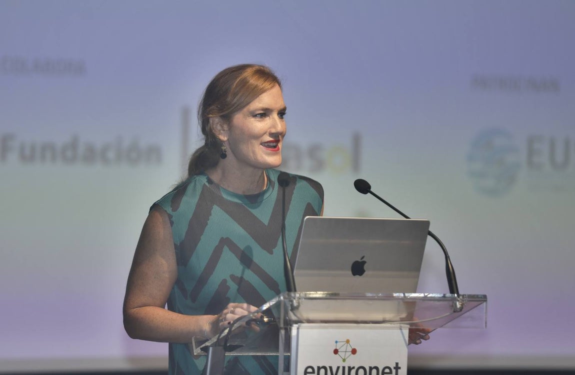 Cristina Camoyán, presentadora de la entrega de los Premios Environet 2022