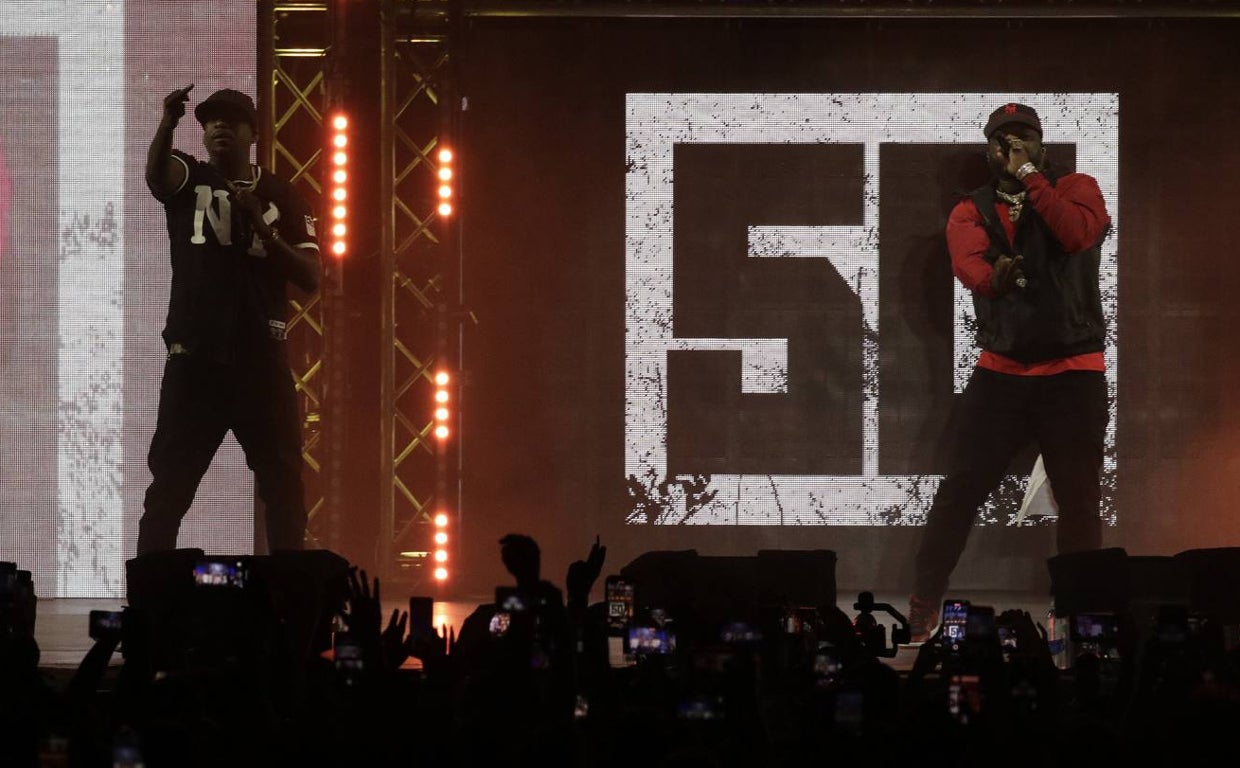 La Plaza de España vibró con la música de 50 Cent.