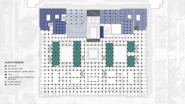 Planta primera del futuro museo