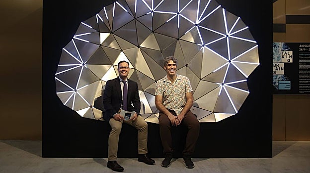 Moisés Roiz y Josep Miquel del Campo, este martes en CaixaForum Sevilla