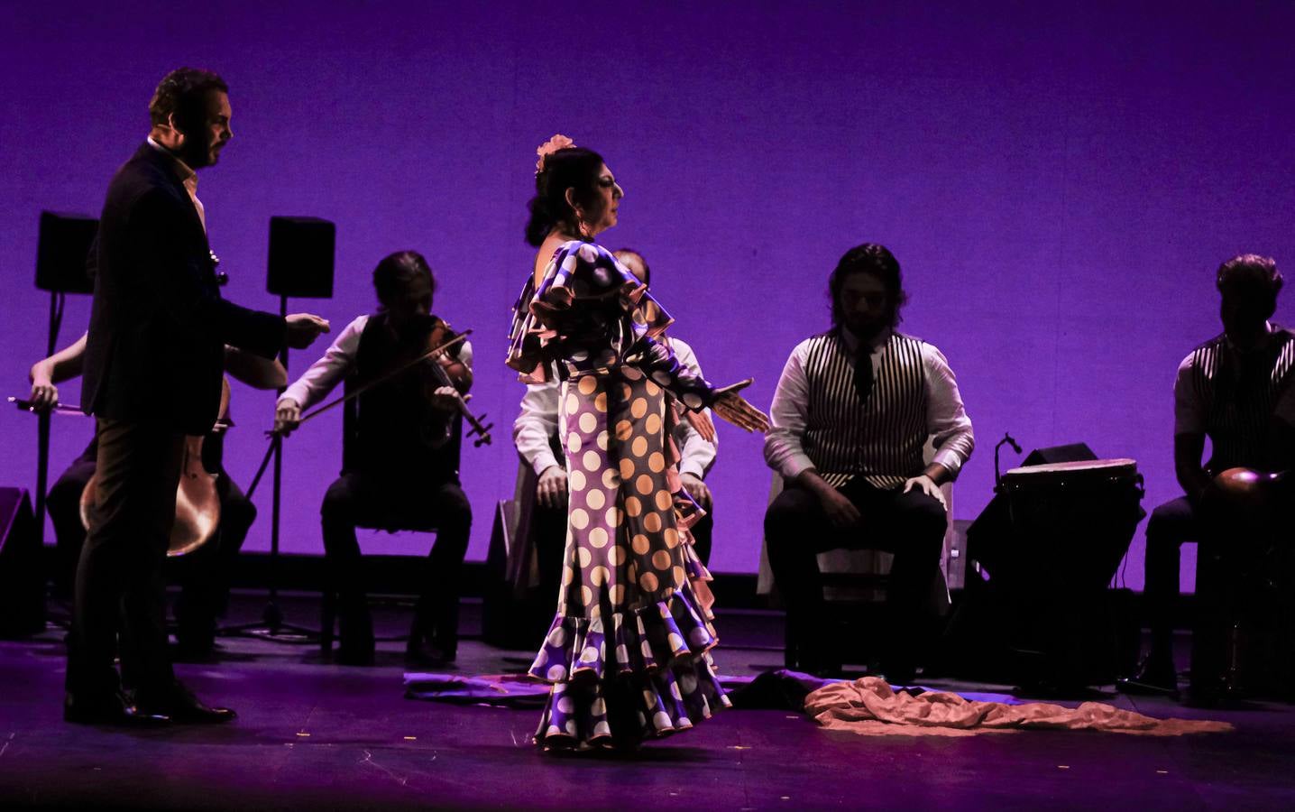 Un momento del espectáculo de Manuela Carrasco en el Teatro de la Maestranza