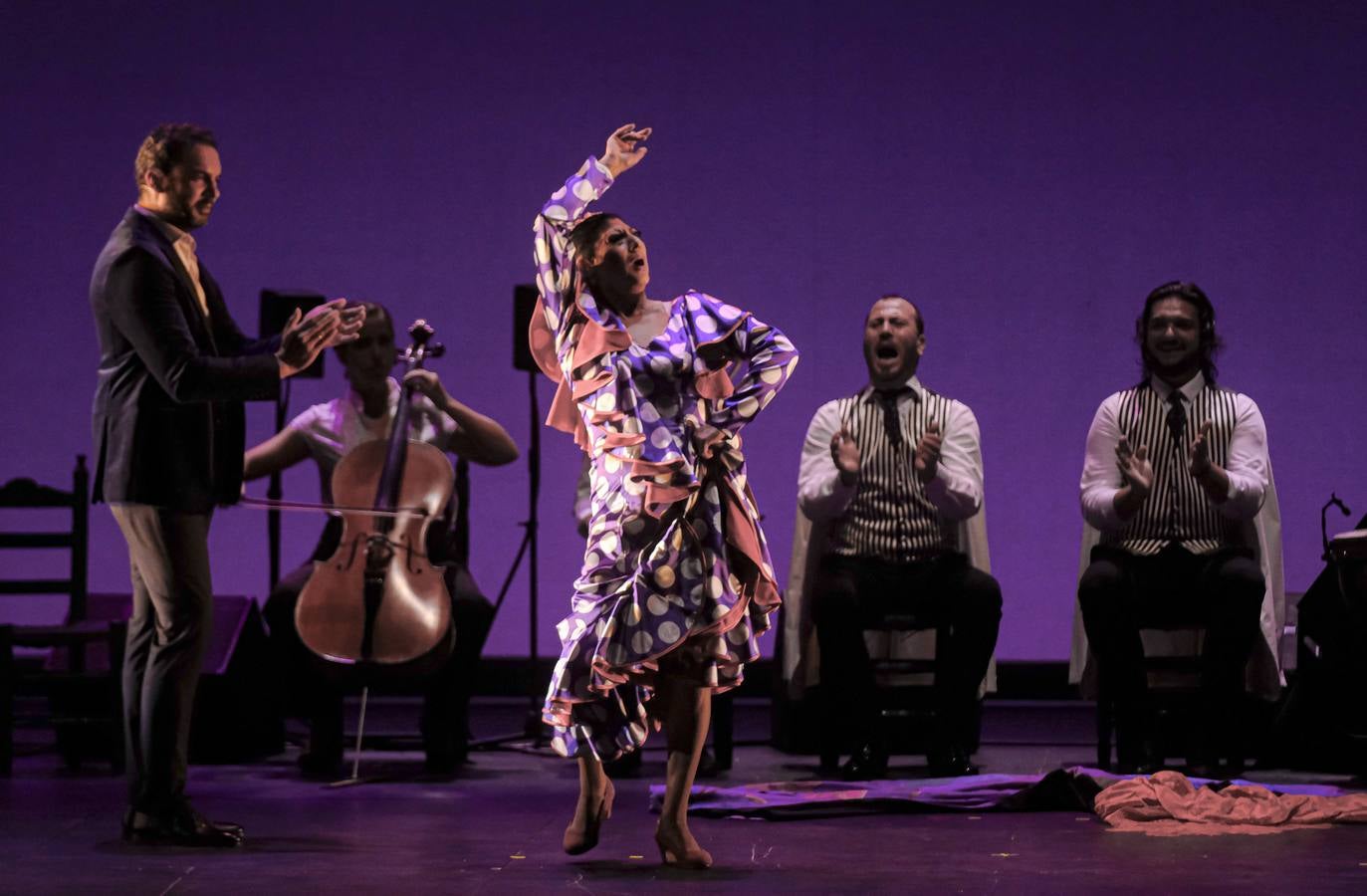 Un momento del espectáculo de Manuela Carrasco en el Teatro de la Maestranza