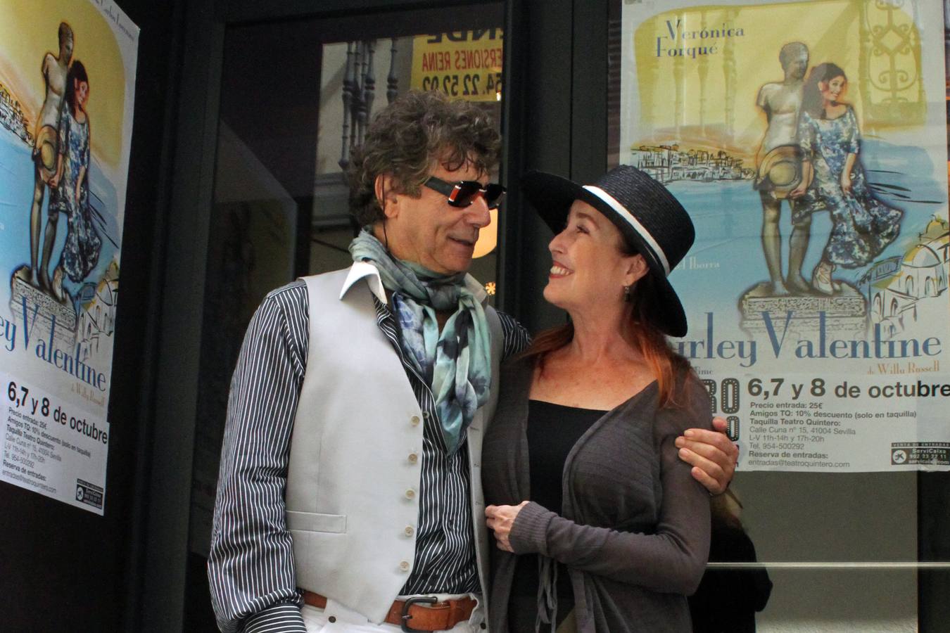 En la presentación de una obra de teatro con Verónica Forqué