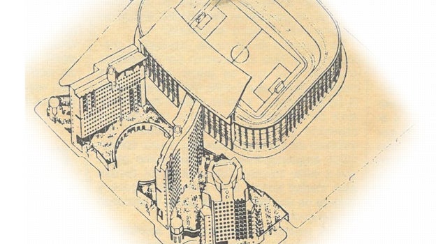 El proyecto de James Stirling para el centro comercial de Nervión que nunca se levantó
