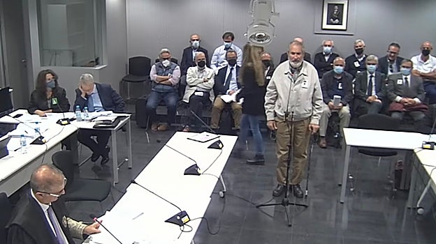 Manuel Gomez Lobo, durante su declaración en la Audiencia Nacional