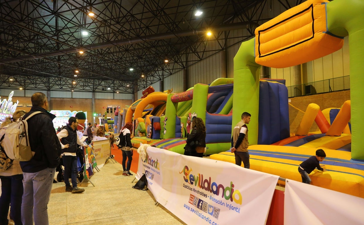 Los castillos hinchables son una de las atracciones favoritas de los niños