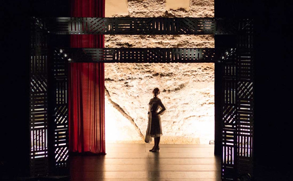 Un momento de la representacion de 'Ay Carmela'