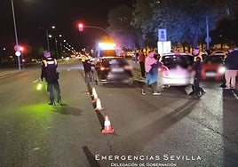 La Policía investiga un accidente en la avenida de Andalucía con cinco heridos, entre ellos un bebé