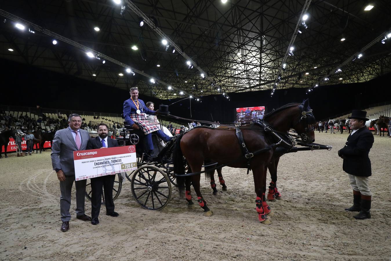 Caballistas y caballos recibieron este domingo sus premios como colofón a una gran edición de Sicab