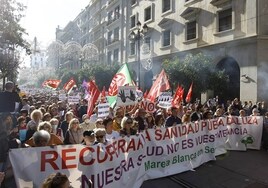 Así se ha vivido la manifestación 'En defensa de nuestra sanidad pública' en Sevilla