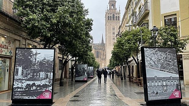 La calle Mateos Gago tras la reurbanización