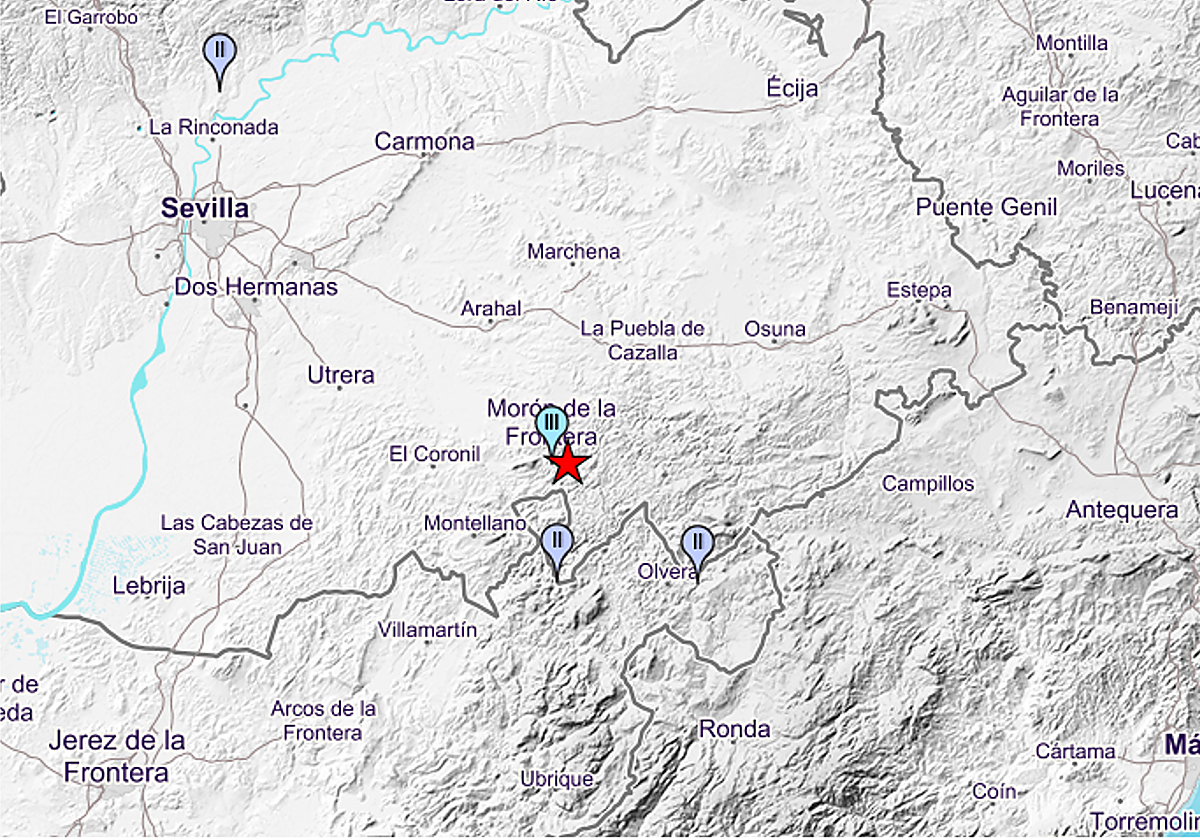 El terremoto ha tenido epicentro en Morón de la Frontera