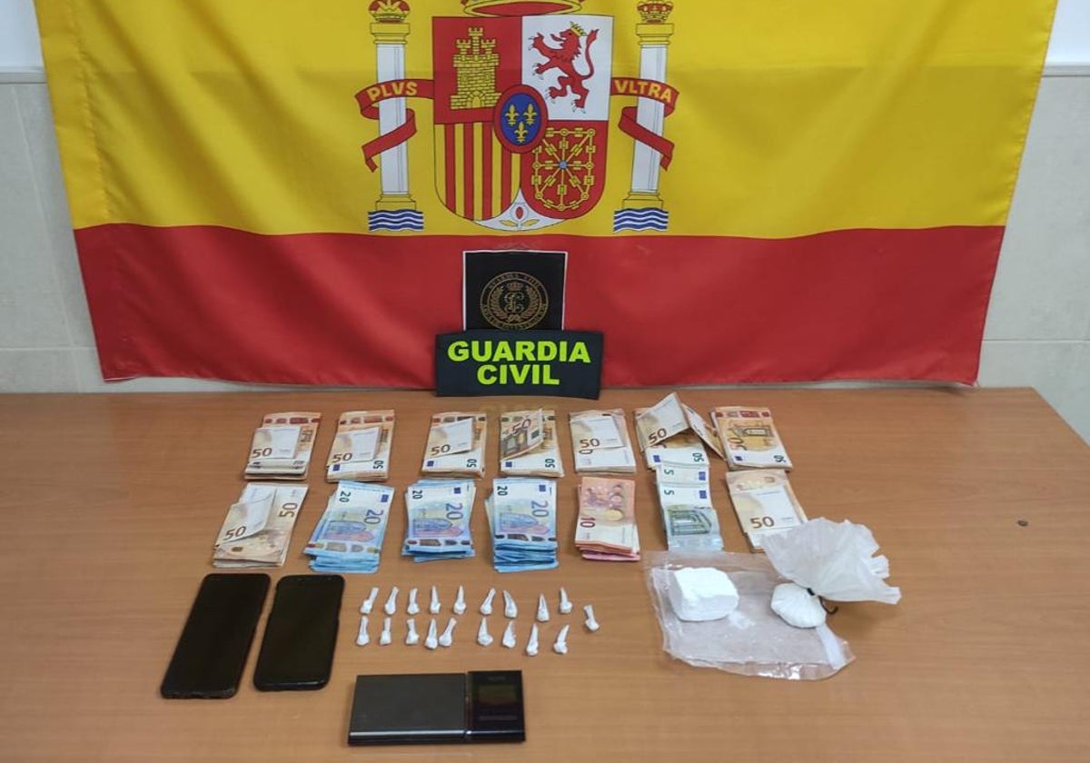 Elementos incautados en la operación