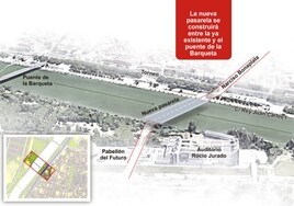 El Ayuntamiento de Sevilla retoma el proyecto de otra pasarela a la isla de la Cartuja
